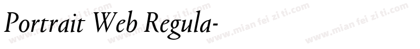 Portrait Web Regula字体转换